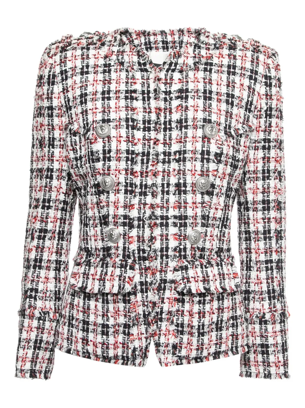 Balmain Pre-Owned tweed button jacket | White | Image 1