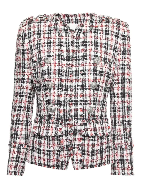 Balmain Pre-Owned 트위드 버튼 다운 재킷