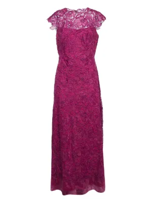 Tadashi Shoji floral-lace Maxi Dress | Blue | FARFETCH Tadashi Shoji floral-lace Maxi Dress | Blue | FARFETCH