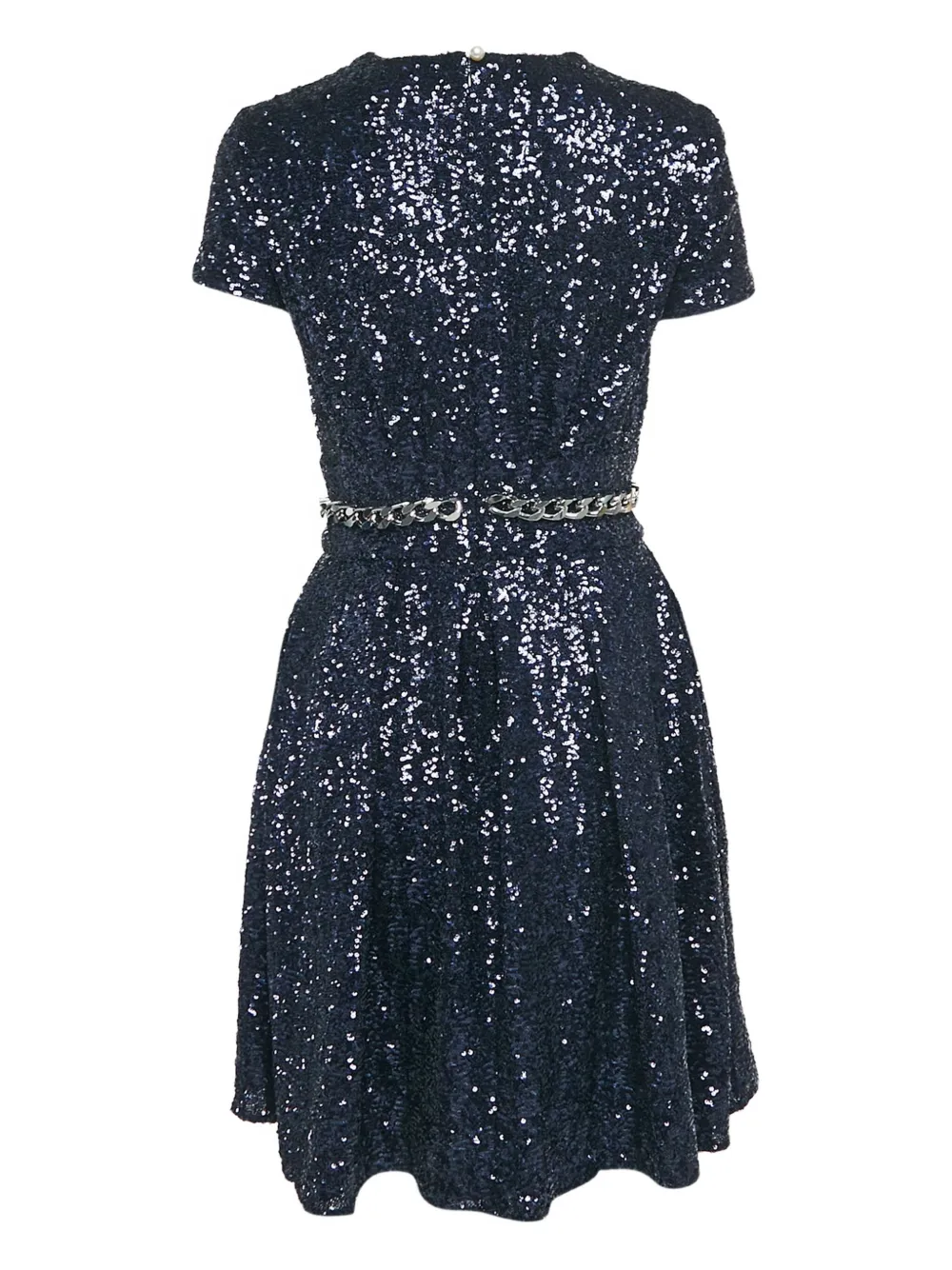 Pre-owned Ingie Paris Sequinned Chain-belt Mini Dress