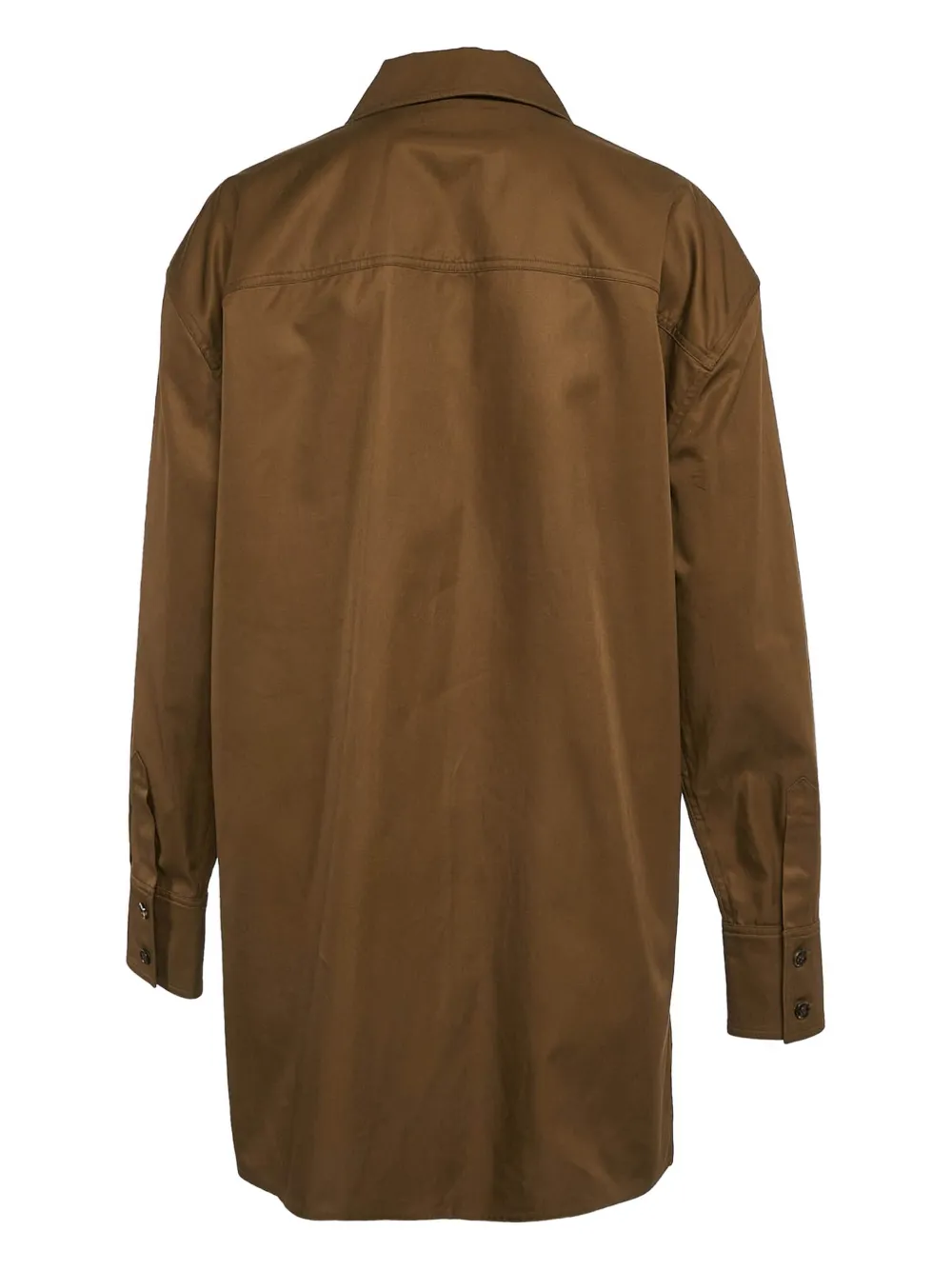 Saint Laurent Pre-Owned Katoenen jas - Bruin