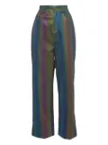 ANNAKIKI reflective-patterned trousers - Black