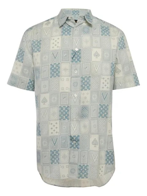 Louis Vuitton Pre-Owned playing cards-pattern shirt