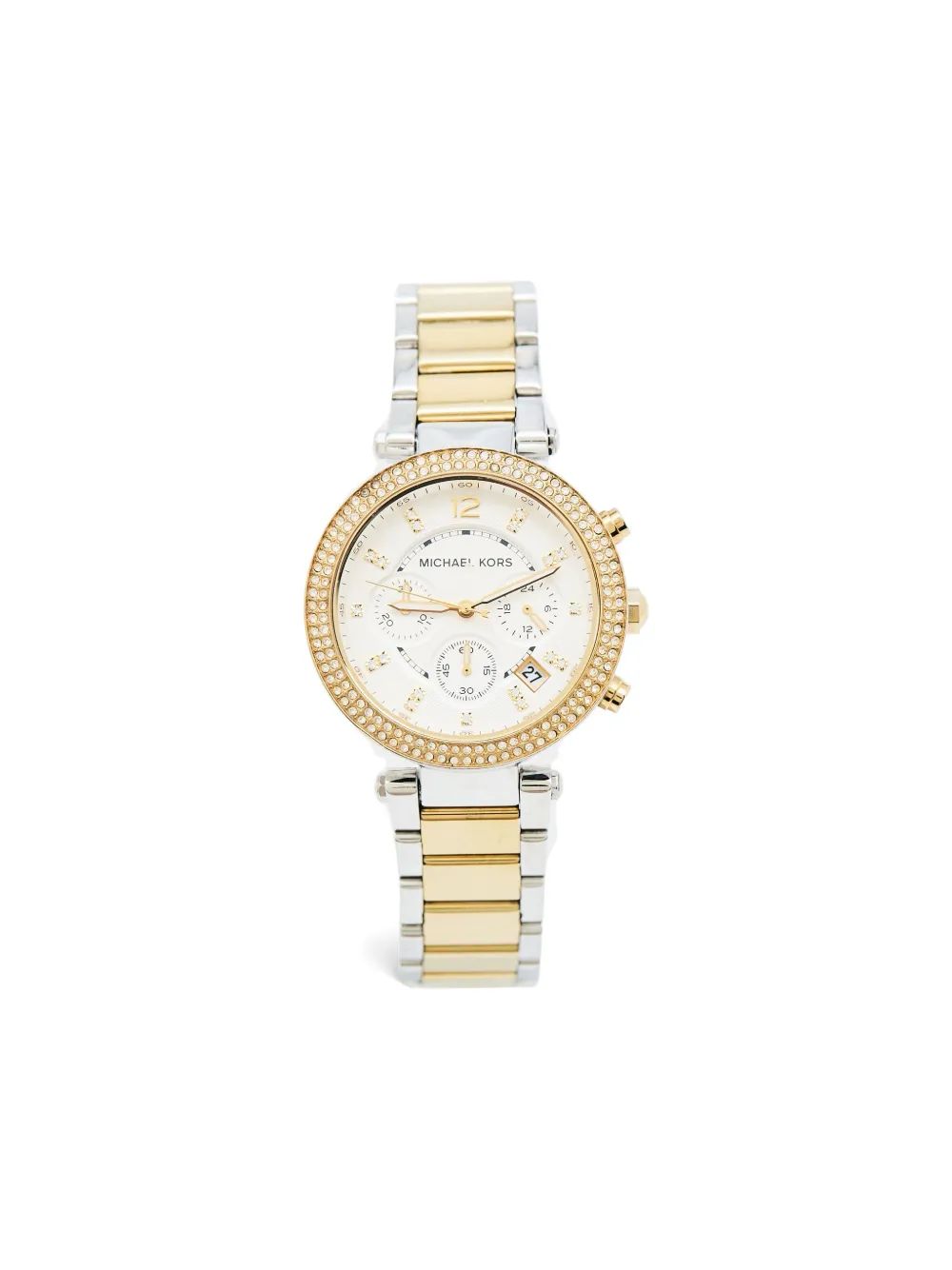Michael Kors Vintage Steel Crystal Chronograph 36mm - メタリック Michael Kors Vintage Steel Crystal Chronograph 36mm - メタリック