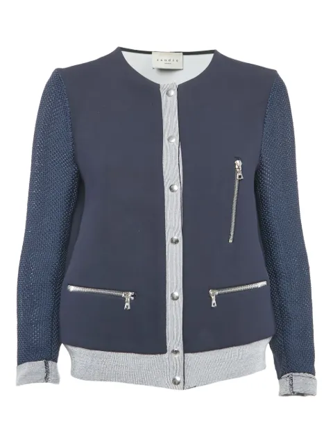 SANDRO pre-owned mesh-sleeves jacket