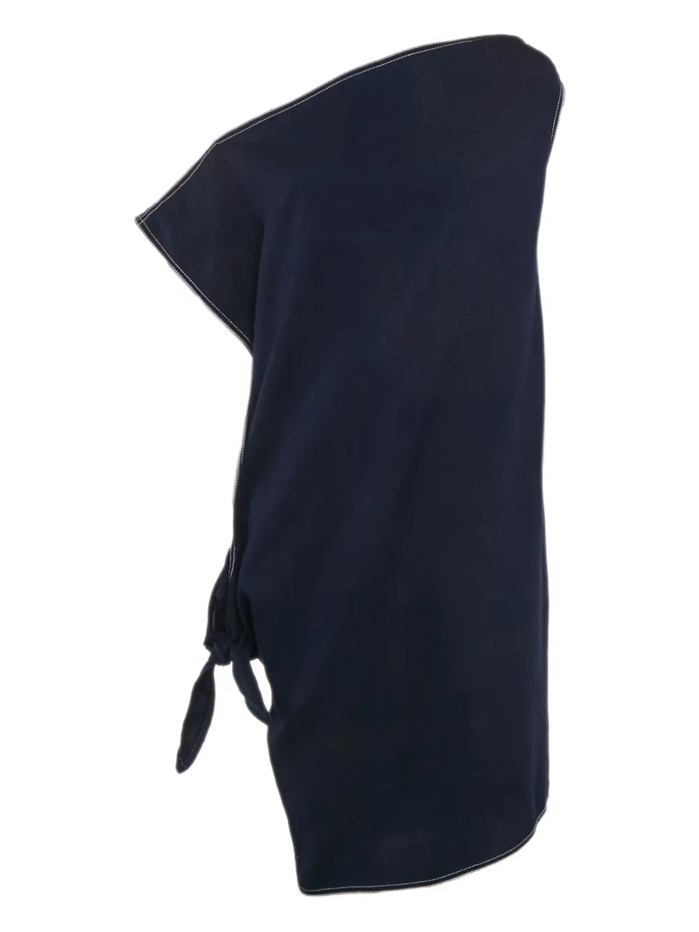 Maison Martin Margiela Pre-Owned knot-detail cotton dress - ブルー Maison Martin Margiela Pre-Owned knot-detail cotton dress - ブルー