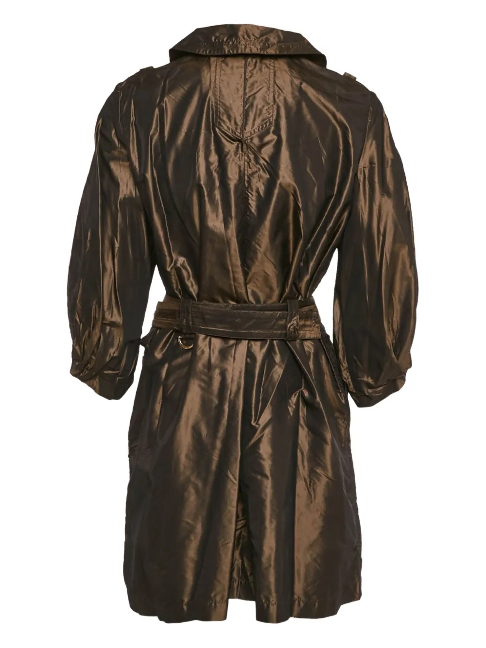 Roberto Cavalli crinkled-finish coat | Brown | Image 1