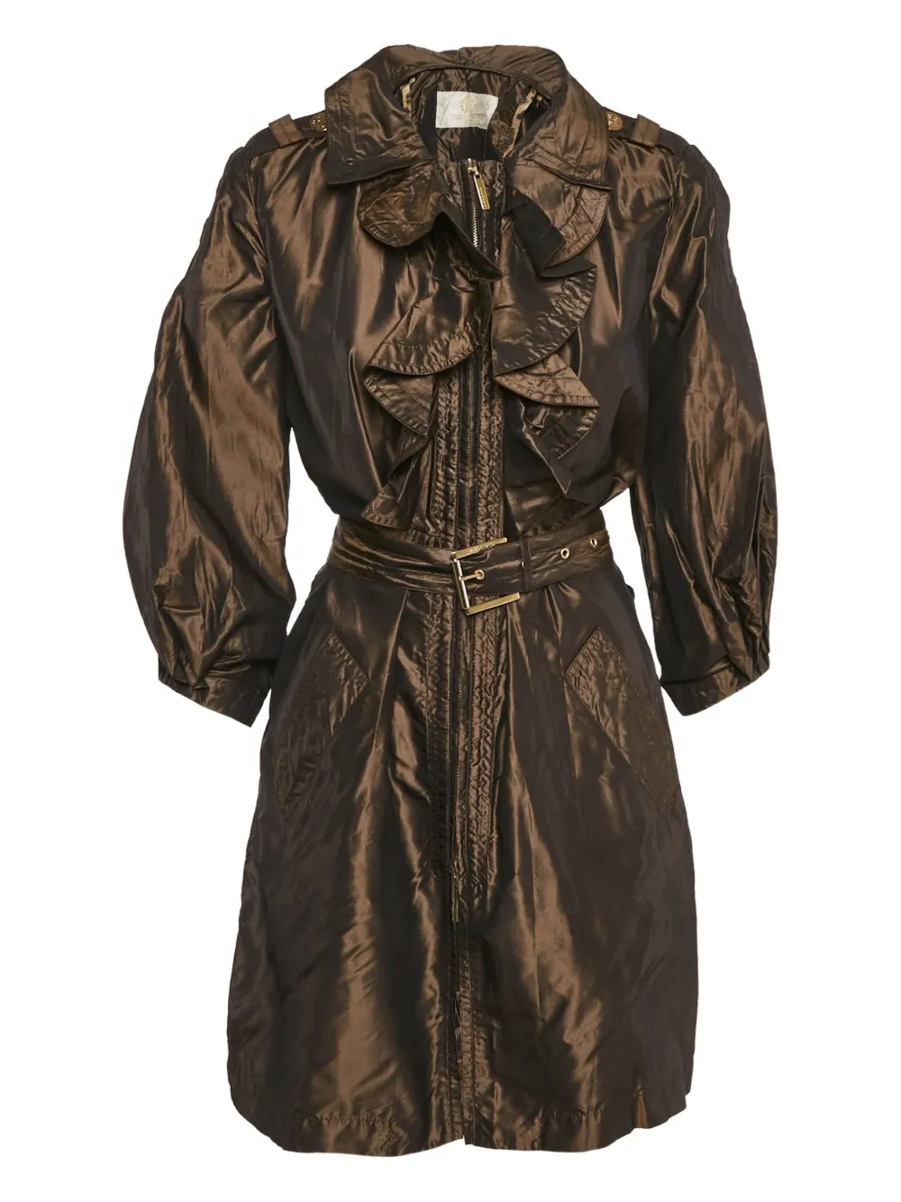 Roberto Cavalli crinkled-finish coat | Image 2