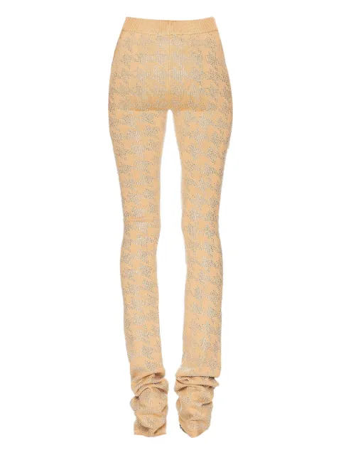 Retrofete pantalones con motivo de cristales