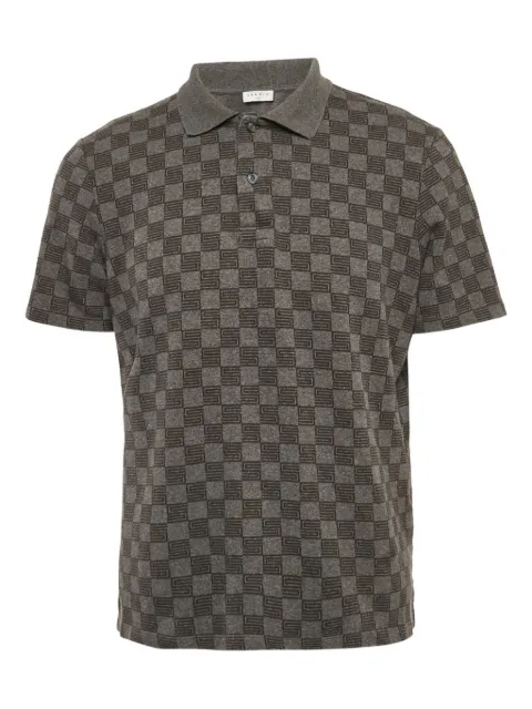SANDRO 2023 checkered polo shirt
