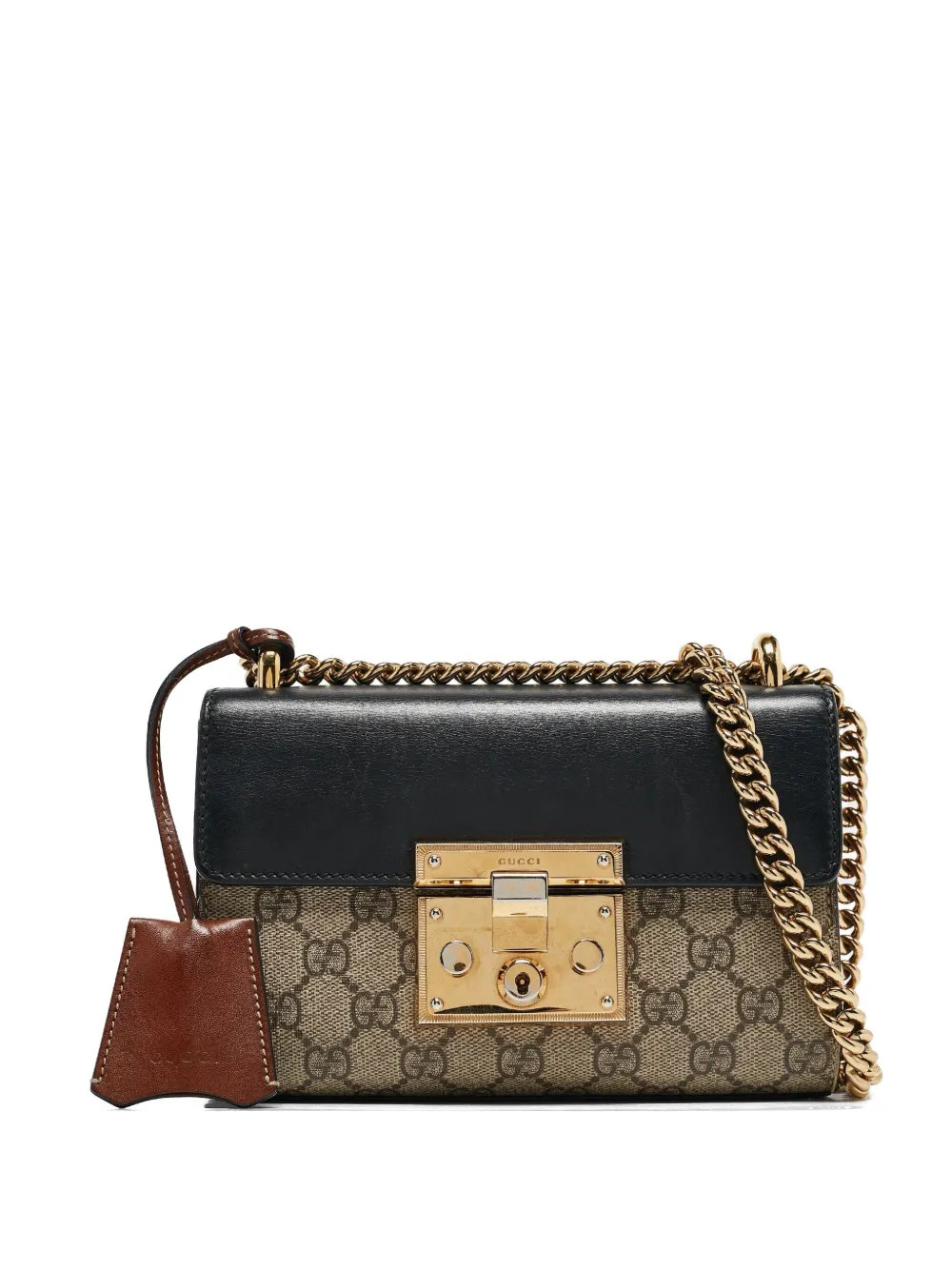 Gucci Pre-Owned パドロック GG ショルダーバッグ S - ブラック Gucci Pre-Owned パドロック GG ショルダーバッグ S - ブラック