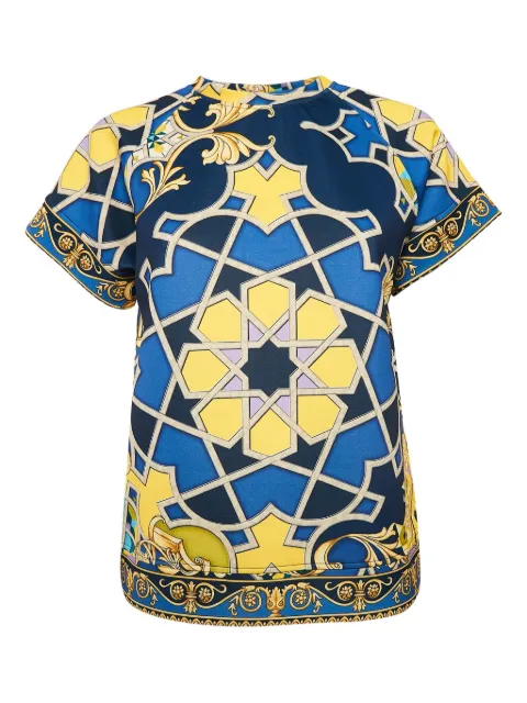 Versace Pre-Owned geometric-pattern Barocco-print top