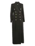 Balmain Pre-Owned double-breasted coat - Black