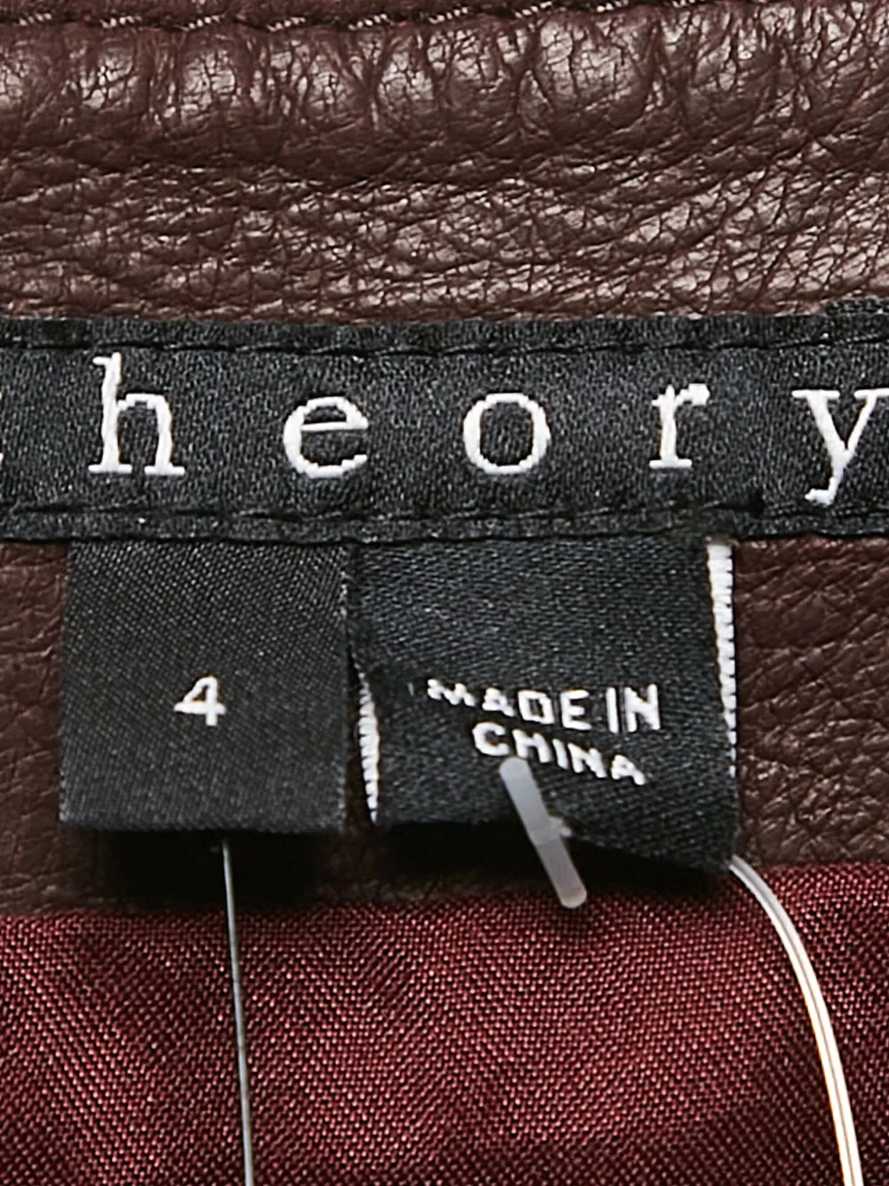 THEORY Pre-owned Leather-suede Panelled Skirt In Brown