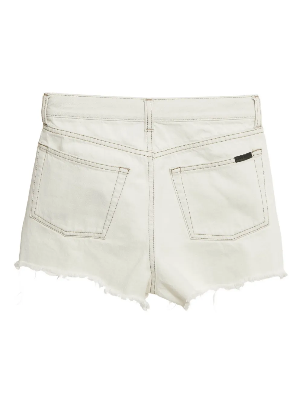 Saint Laurent Pre-Owned frayed denim shorts | Image 2