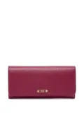 Fendi Pre-Owned logo-plaque leather wallet - Red