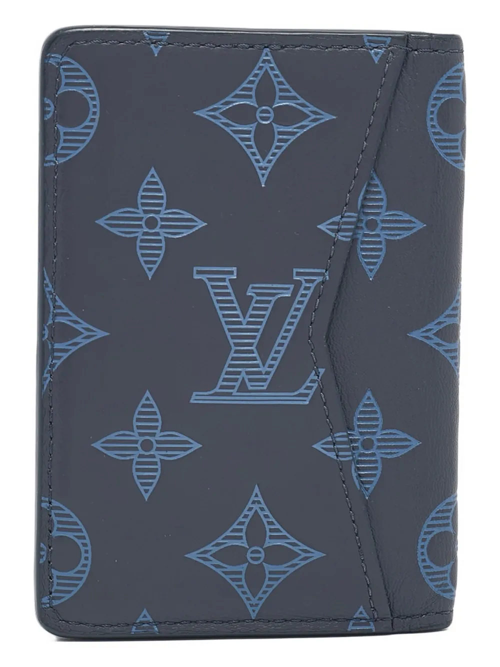 Louis Vuitton Pre-Owned Monogram Shadow pocket organizer - ブルー Louis Vuitton Pre-Owned Monogram Shadow pocket organizer - ブルー