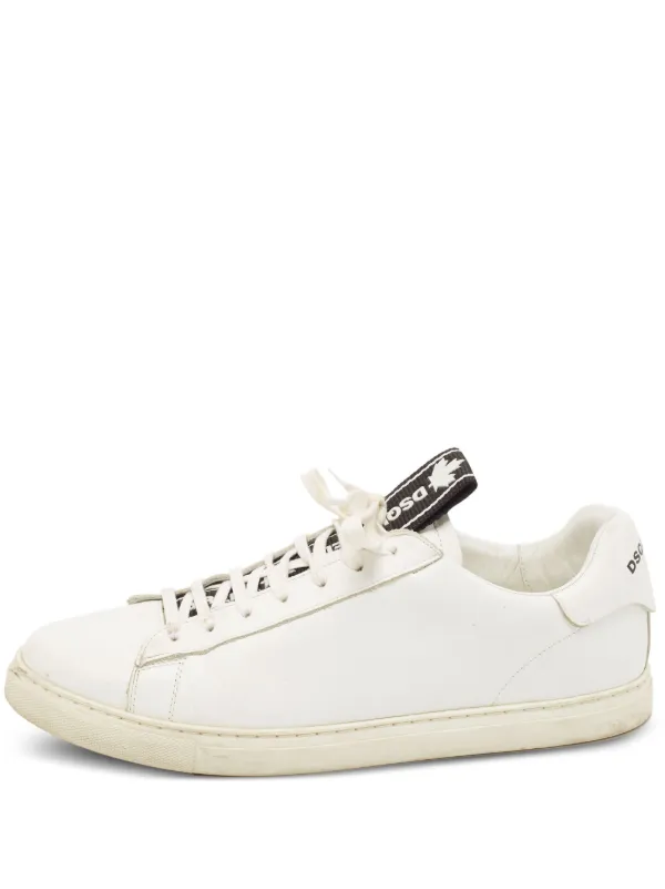 スニーカー DSQUARED White Leather Sneakers 30371333_60136243_600.jpg