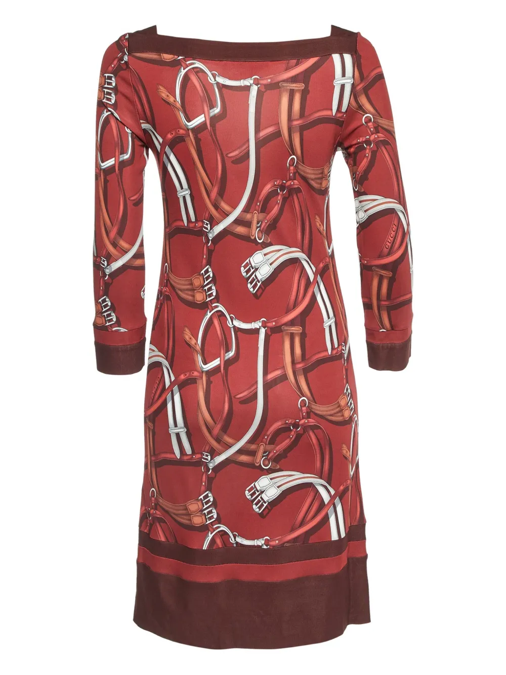 Gucci Pre-Owned equestrian-motif dress - Rosso