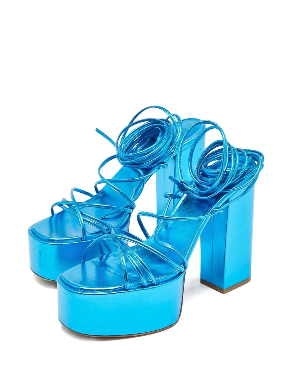 Paris Texas 120 mm sandalen met plateauzool - Blauw