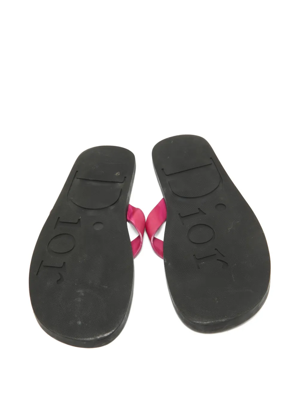 Christian Dior Pre-Owned logo-embossed flip flops | Image 2