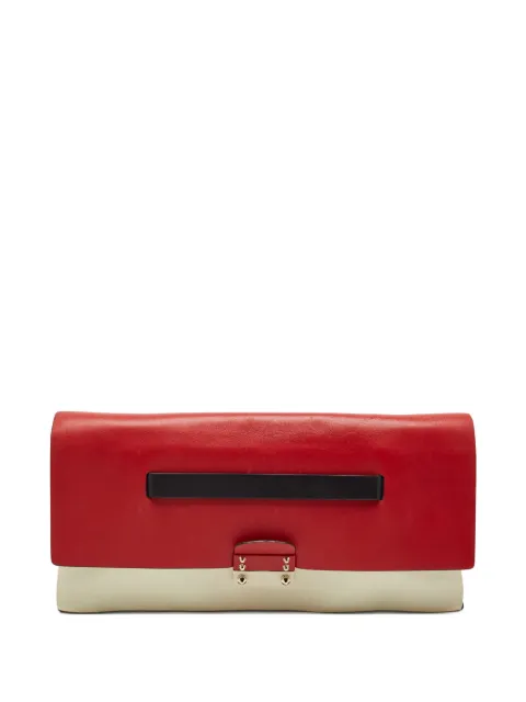 Valentino Garavani Pre-Owned bi-colour leather clutch bag