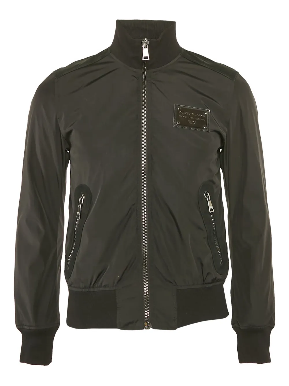 Dolce & Gabbana Pre-Owned logo-plaque bomber jacket | Black | Image 1
