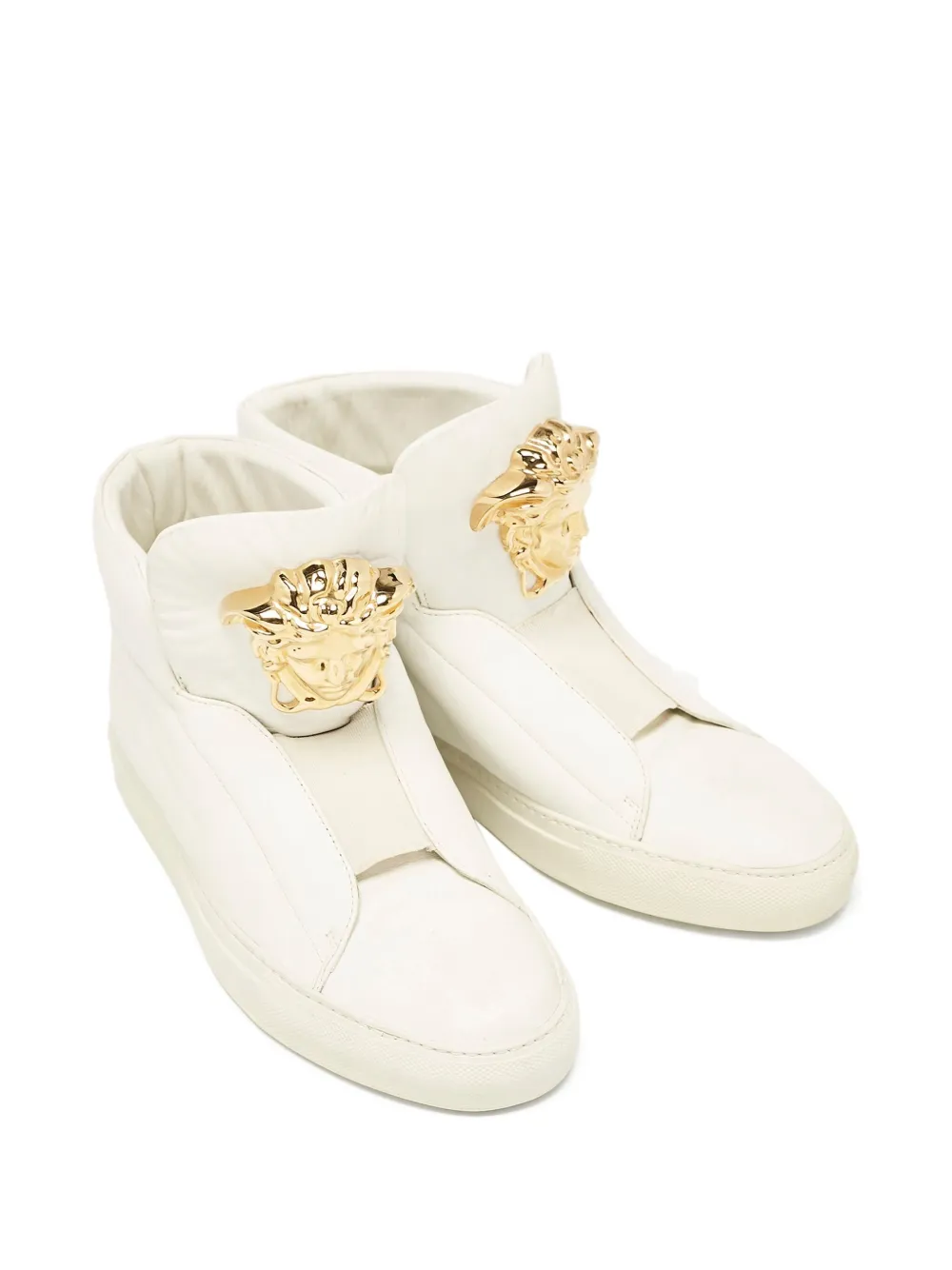 Versace Pre-Owned Medusa Head leren sneakers - Wit
