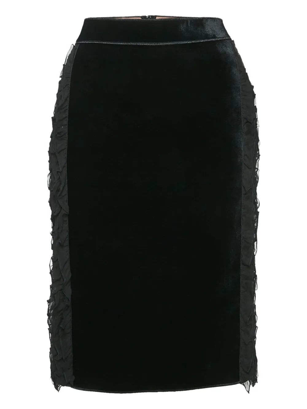 Nº21 Gonna con ruches - Nero