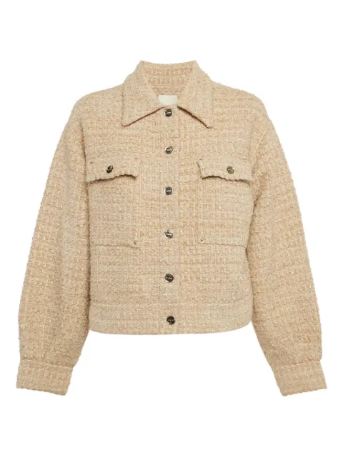SANDRO Tweed-Jacke mit Klappentasche