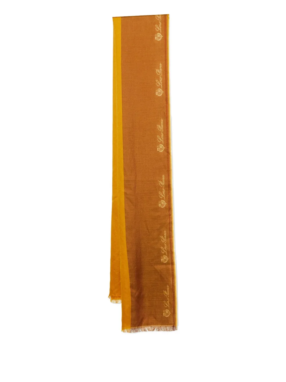 Loro Piana Pre-Owned logo-detail scarf | Yellow | Image 1