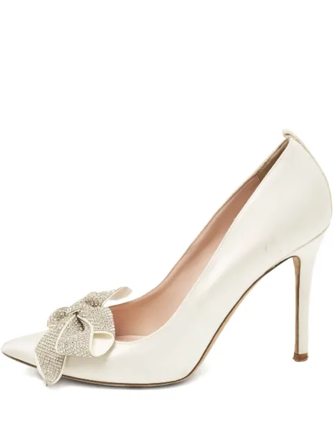 SJP by Sarah Jessica Parker Pre-owned 100mm rhinestone-bow pumps