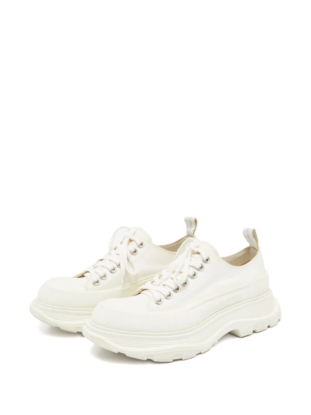 Alexander McQueen Pre-Owned Tread Slick sneakers met plateauzool - Wit