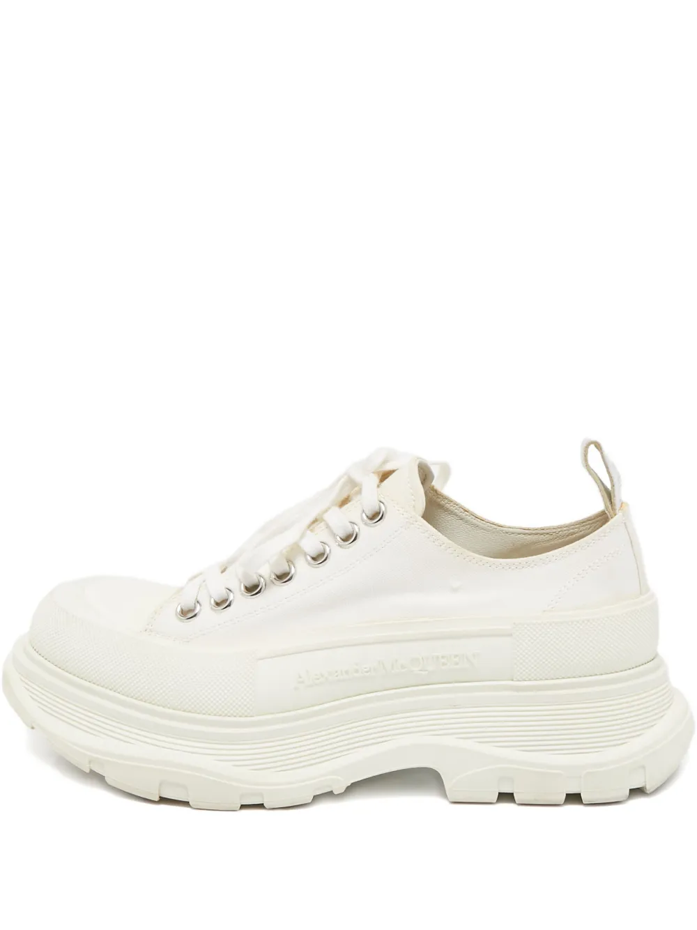 Alexander McQueen Pre-Owned Tread Slick platform sneakers - ホワイト Alexander McQueen Pre-Owned Tread Slick platform sneakers - ホワイト