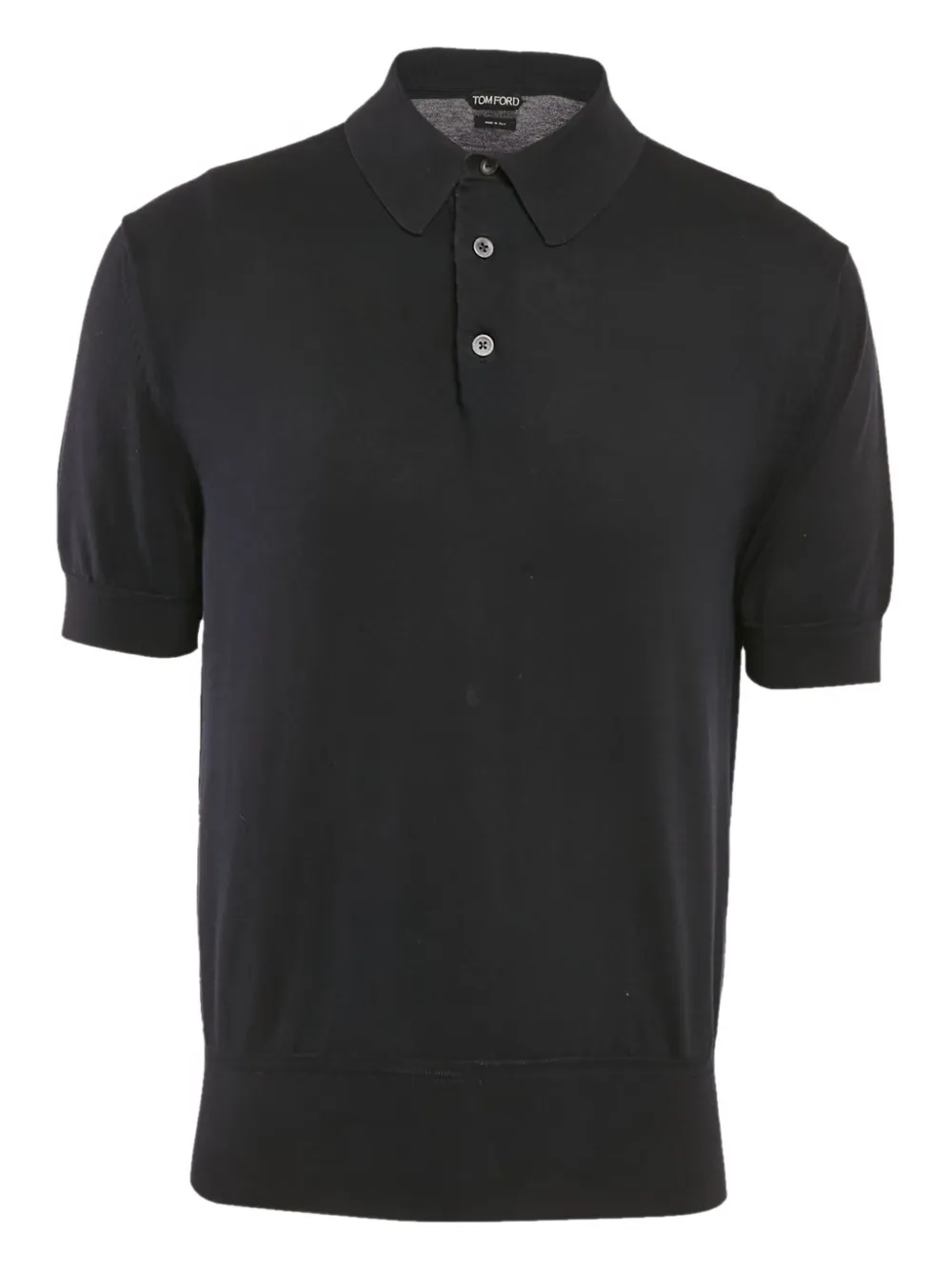 Tom Ford Vintage buttoned cotton polo shirt | Blue | Image 1
