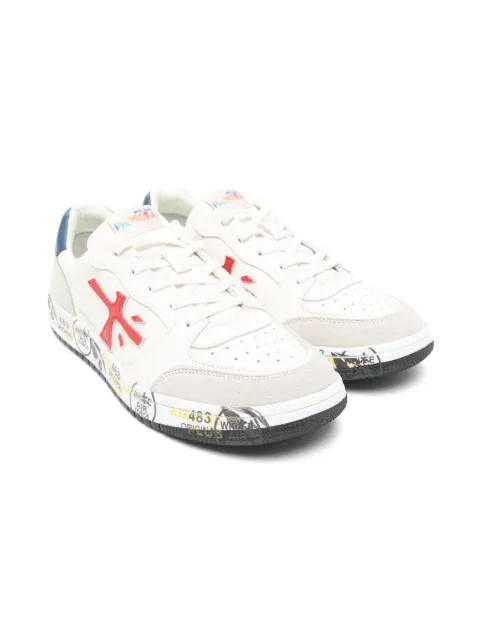 Premiata Kids suede-panelled sneakers