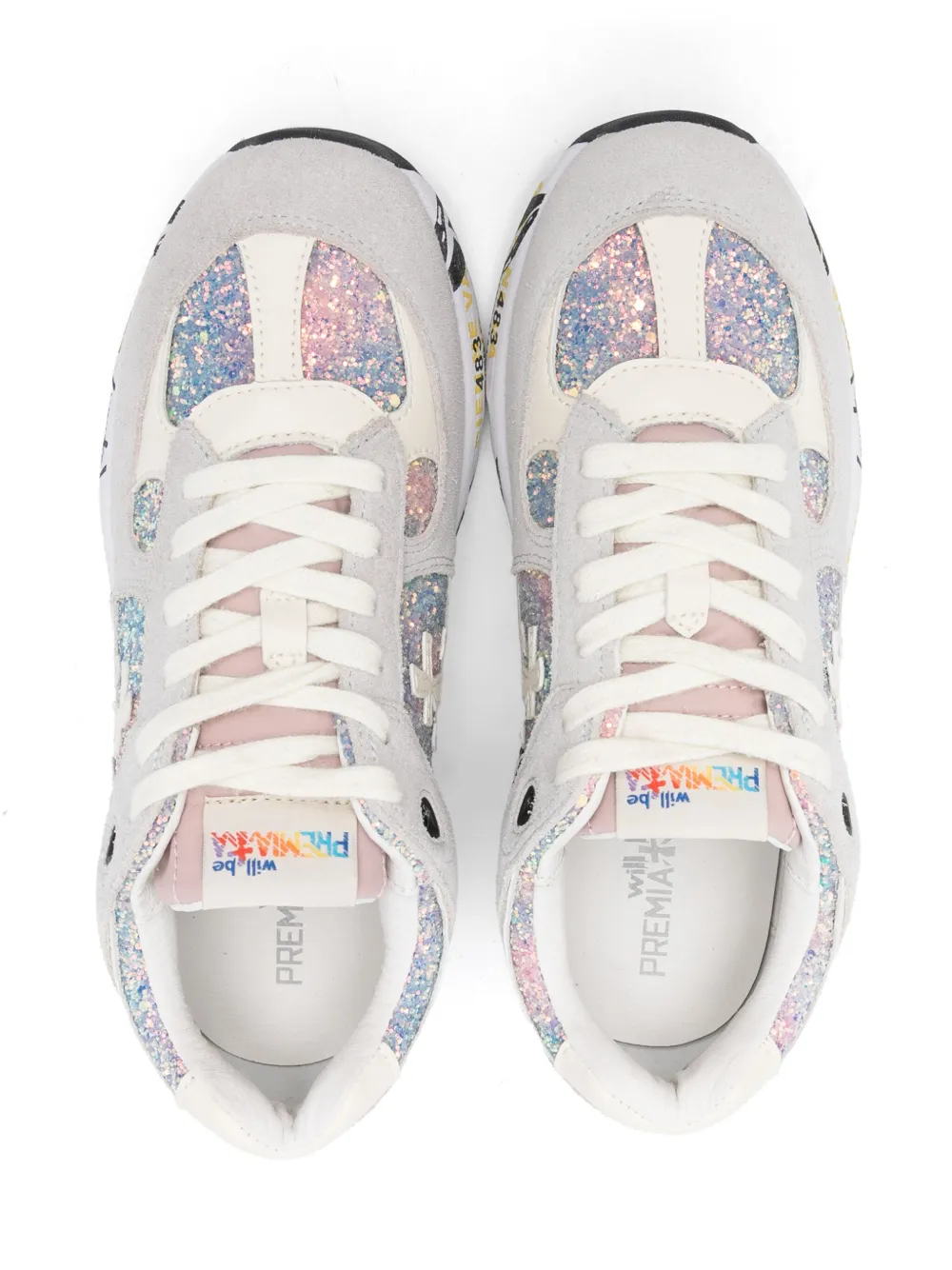 Premiata Kids suede sneakers White