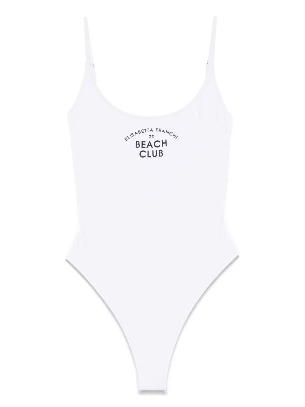 Elisabetta Franchi logo-print swimsuit | White | Image 1