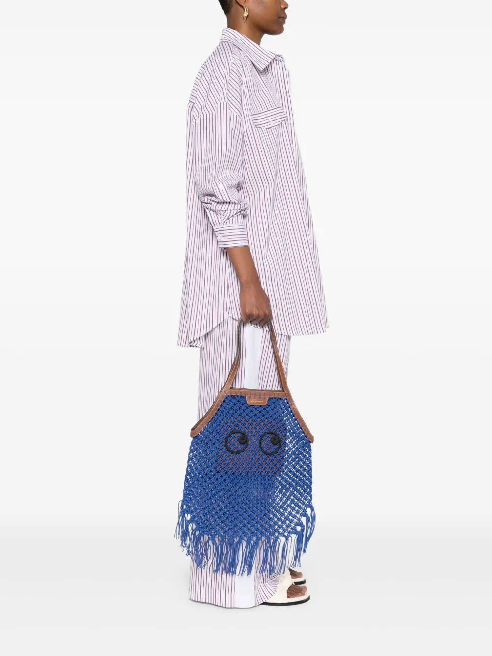 Anya Hindmarch Shopper met franje - Blauw