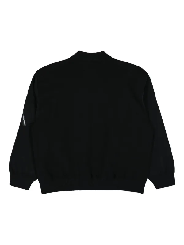 COMME des GARÇONS ブラックスウェット 美品 Comme Des Garçons Homme ジップアップ スウェットシャツ