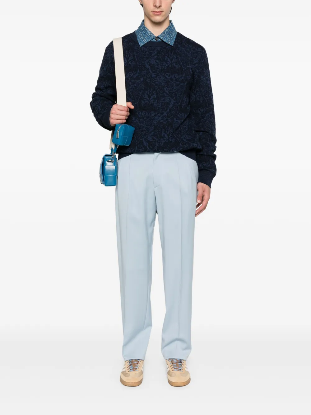 ETRO paisley-motif sweater - Blauw