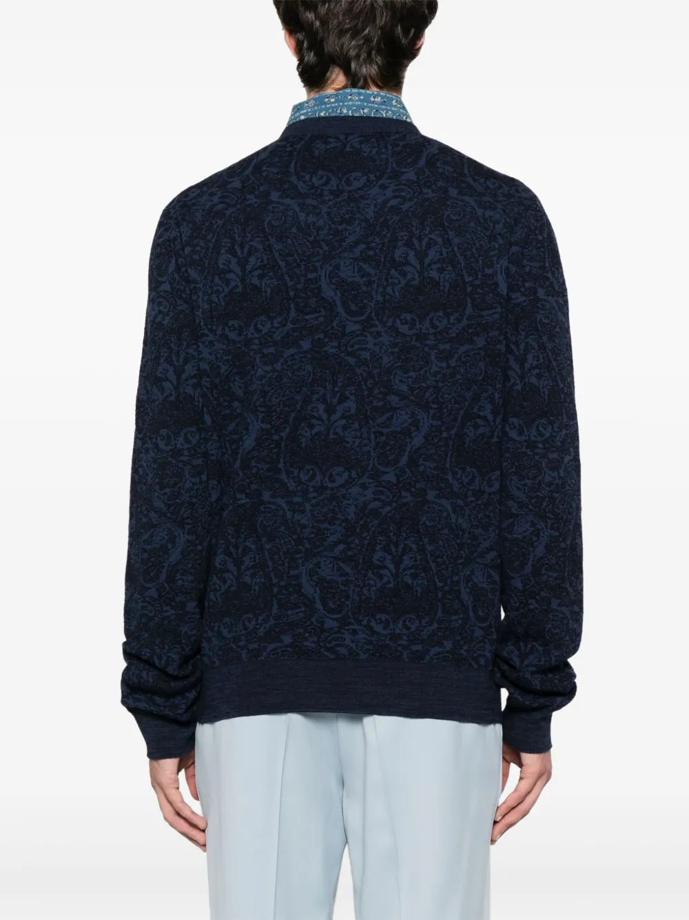 ETRO Trui met paisley-patroon Blauw