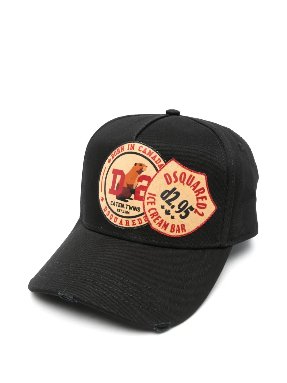 DSQUARED2 logo-patch cap | Preto | Image 1