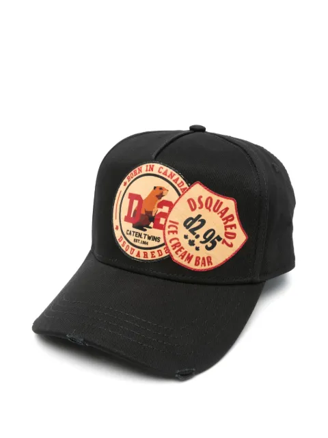 DSQUARED2 logo-patch cap