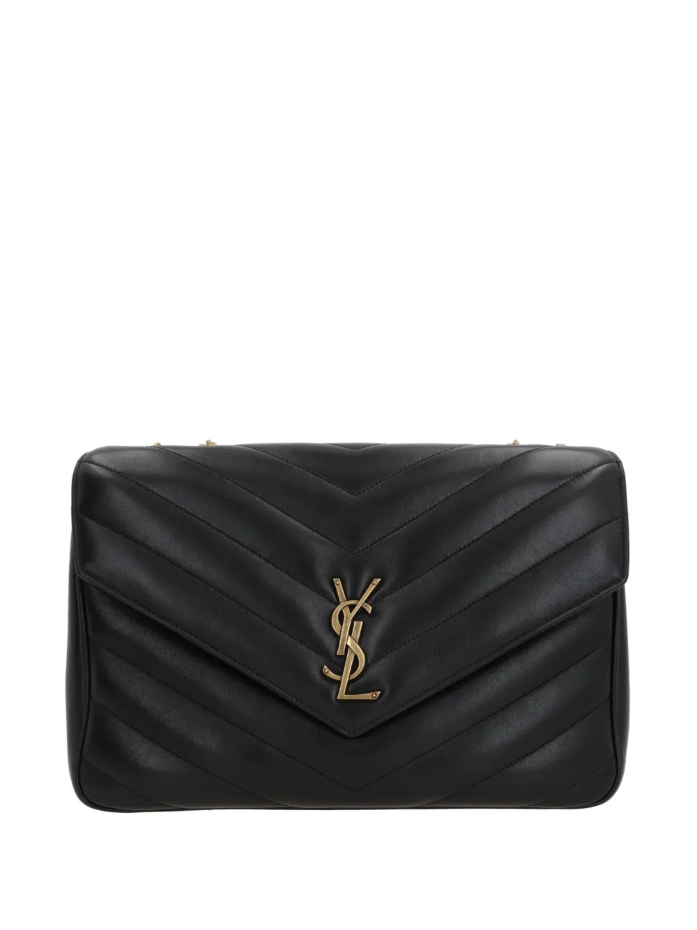 Saint Laurent Loulou grote schoudertas Zwart