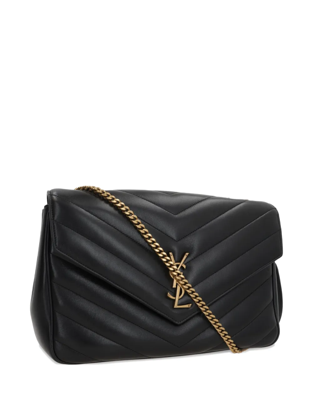 Saint Laurent Loulou grote schoudertas Zwart
