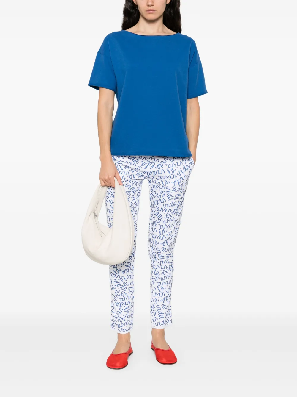 Juvia Broek van katoenblend - Wit