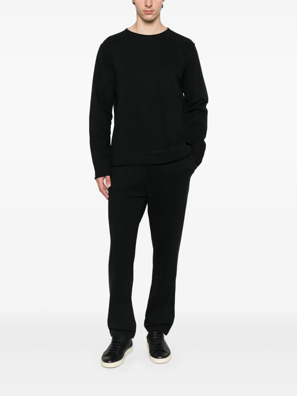 Juvia Straight broek met trekkoord - Zwart