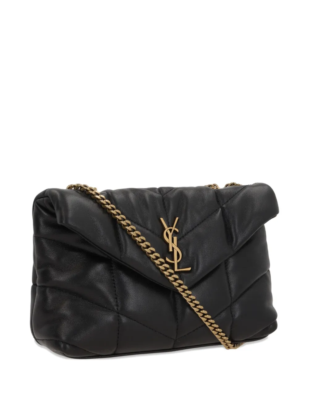 Saint Laurent Loulou Puffer kleine tas Zwart