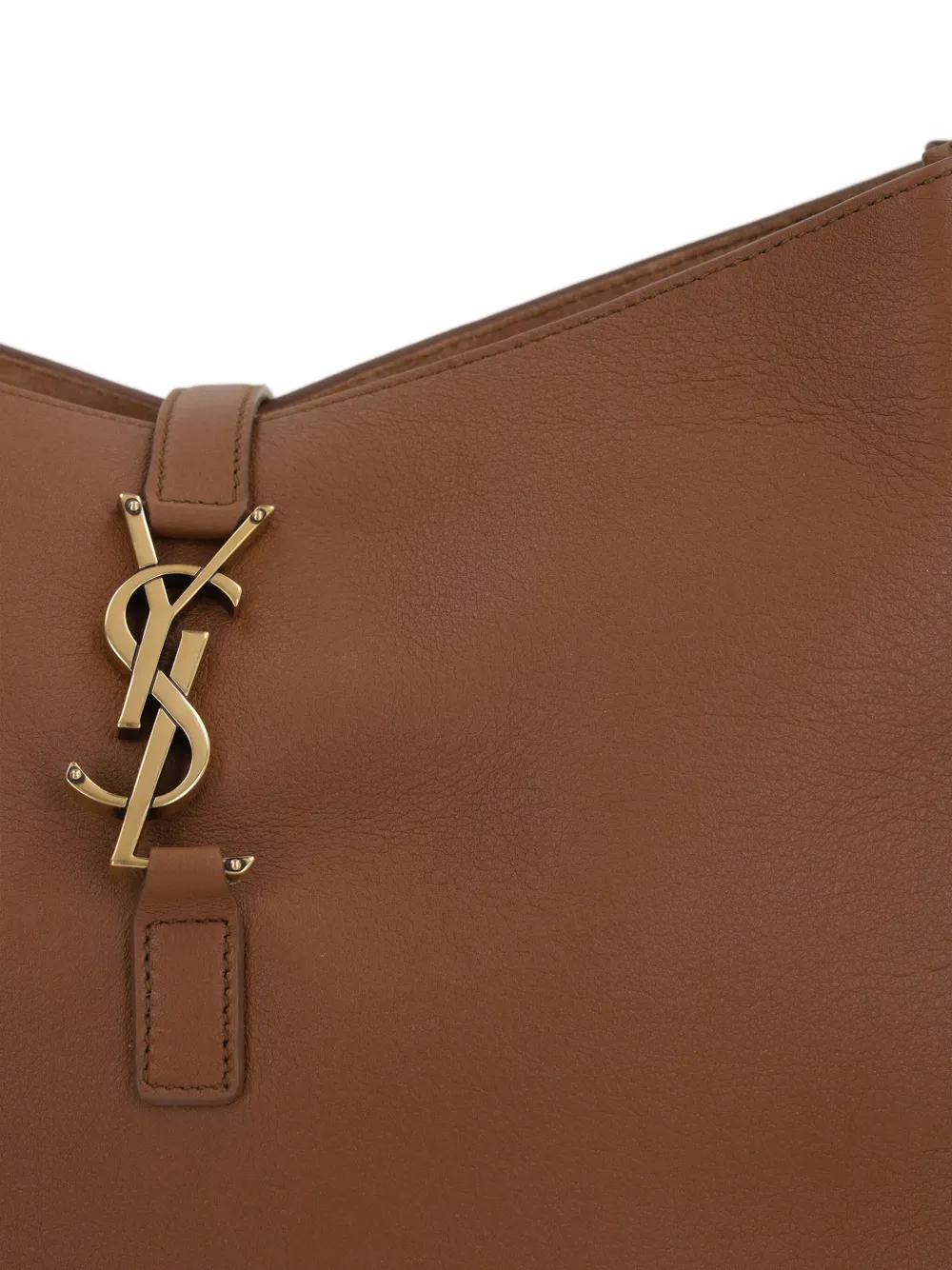 Saint Laurent Leren schoudertas Bruin